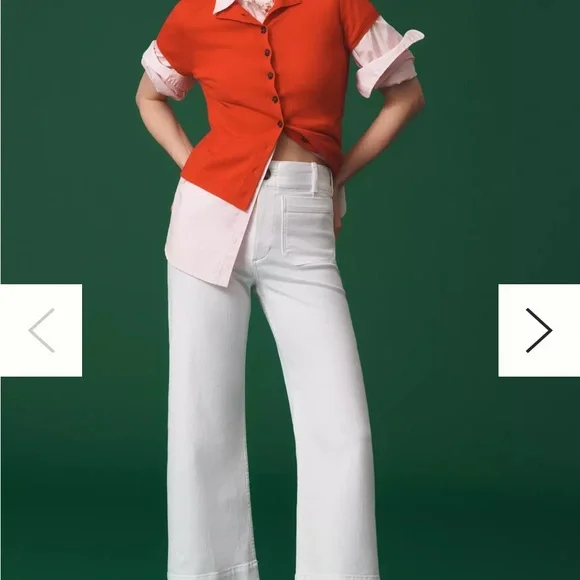 The Colette Cropped Wide-Leg Jeans by Maeve - Picture 4 of 9